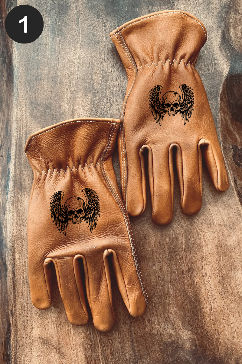 Leder Motorradhandschuhe Lorenzo Special Edition One Skull-Wing – Stilvolles Handwerk für echte Motorradliebhaber