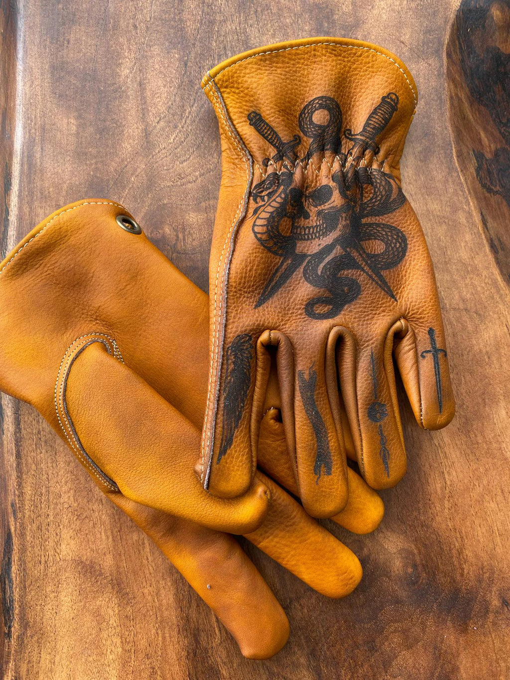 Schädel-Oni Motorradhandschuhe