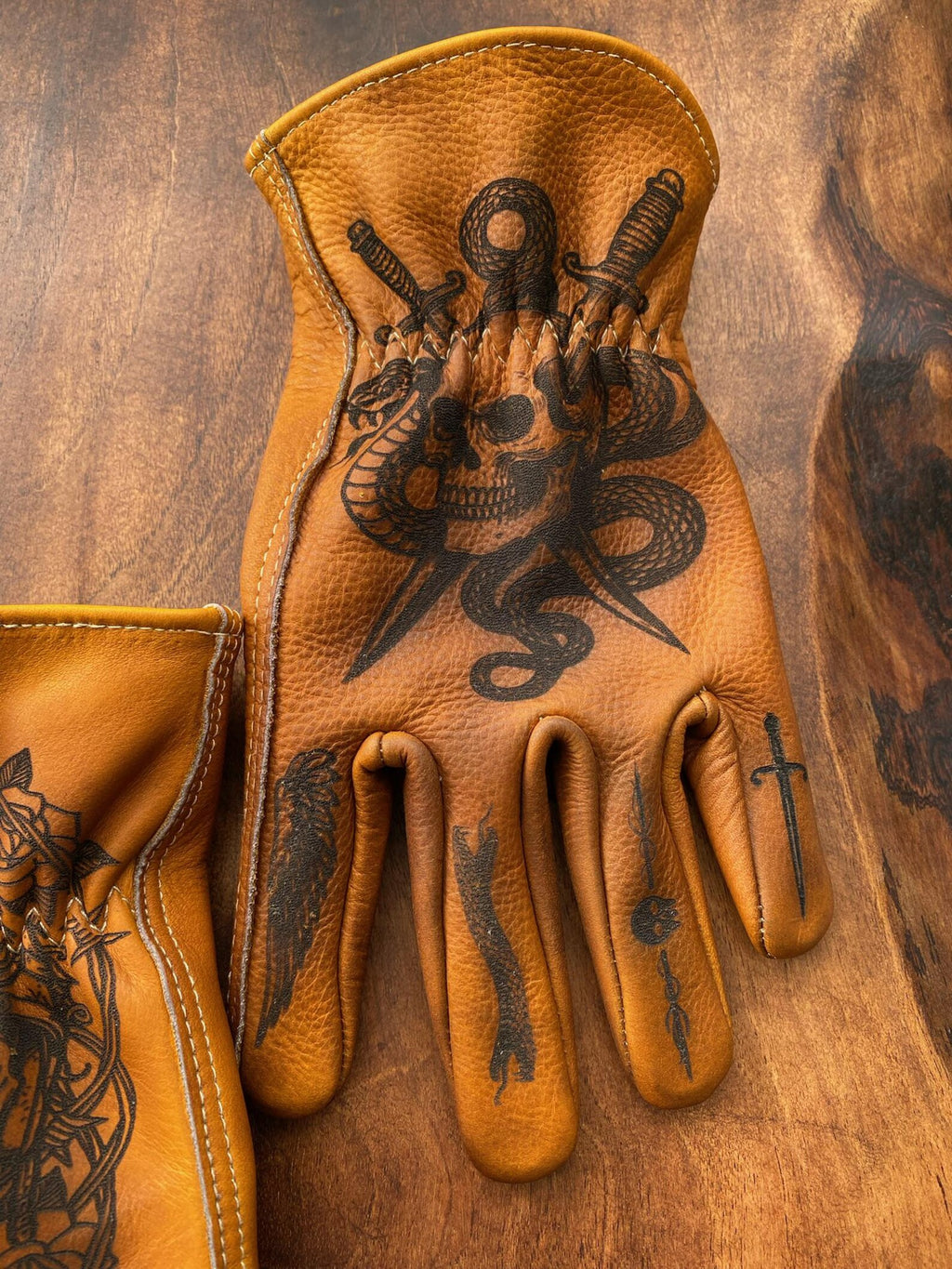 Schädel-Oni Motorradhandschuhe