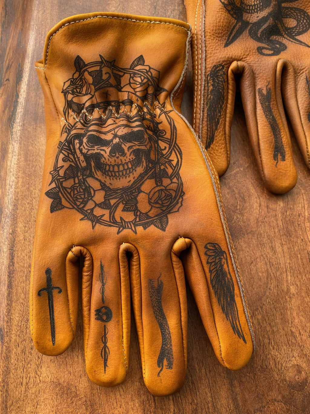 Schädel-Oni Motorradhandschuhe