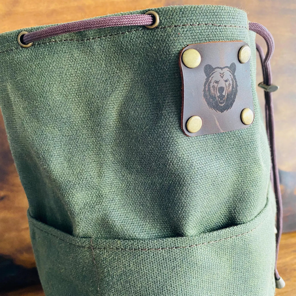 Handgefertigte Gewachste Canvas Tasche / Tasche für Camper und Vieles mehr