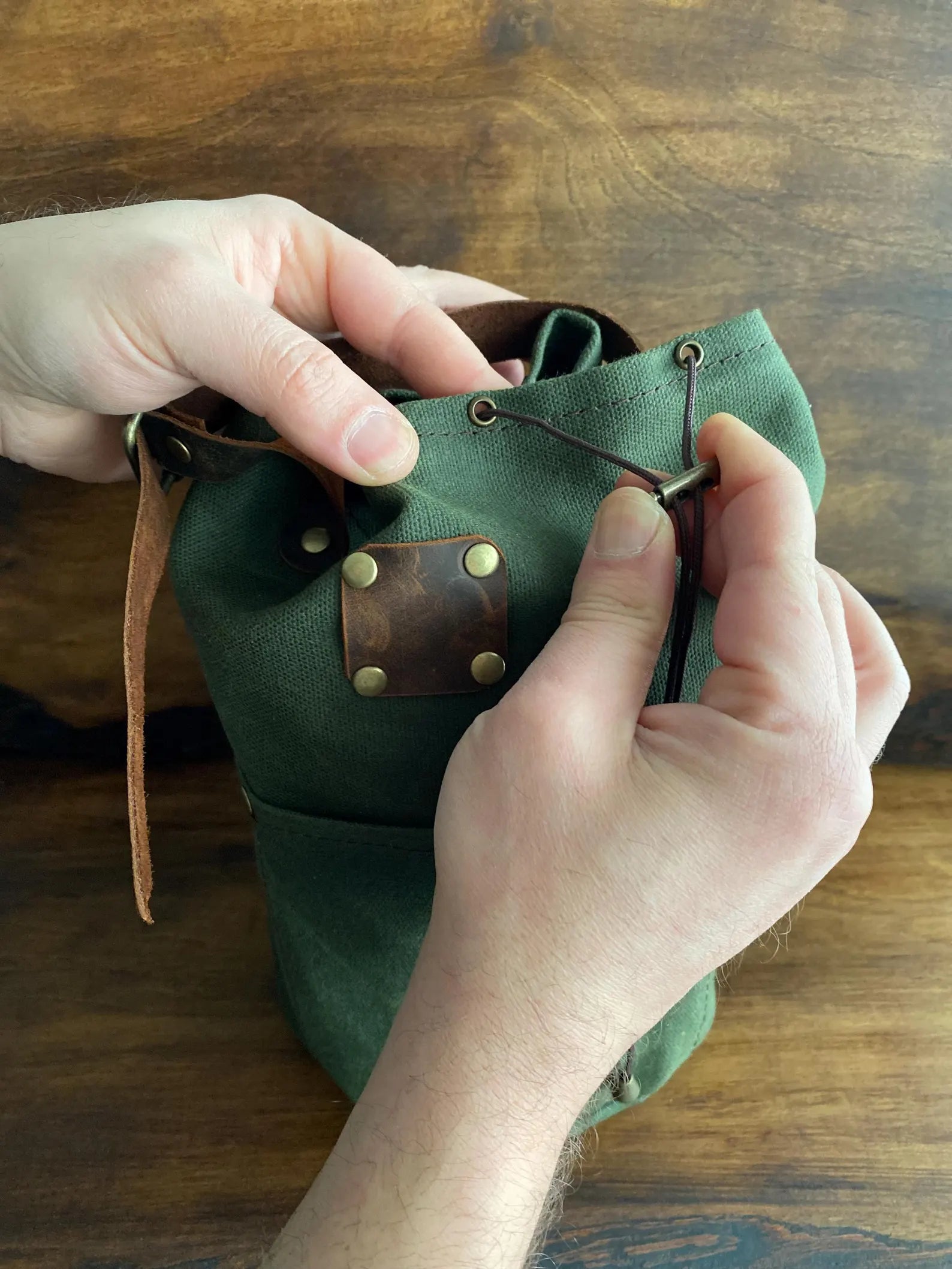 Handgefertigte Gewachste Canvas Tasche / Tasche für Camper und Vieles mehr