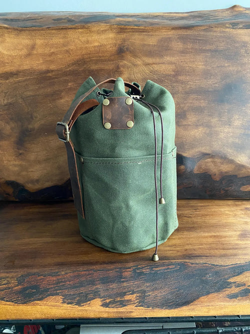 Handgefertigte Gewachste Canvas Tasche / Tasche für Camper und Vieles mehr