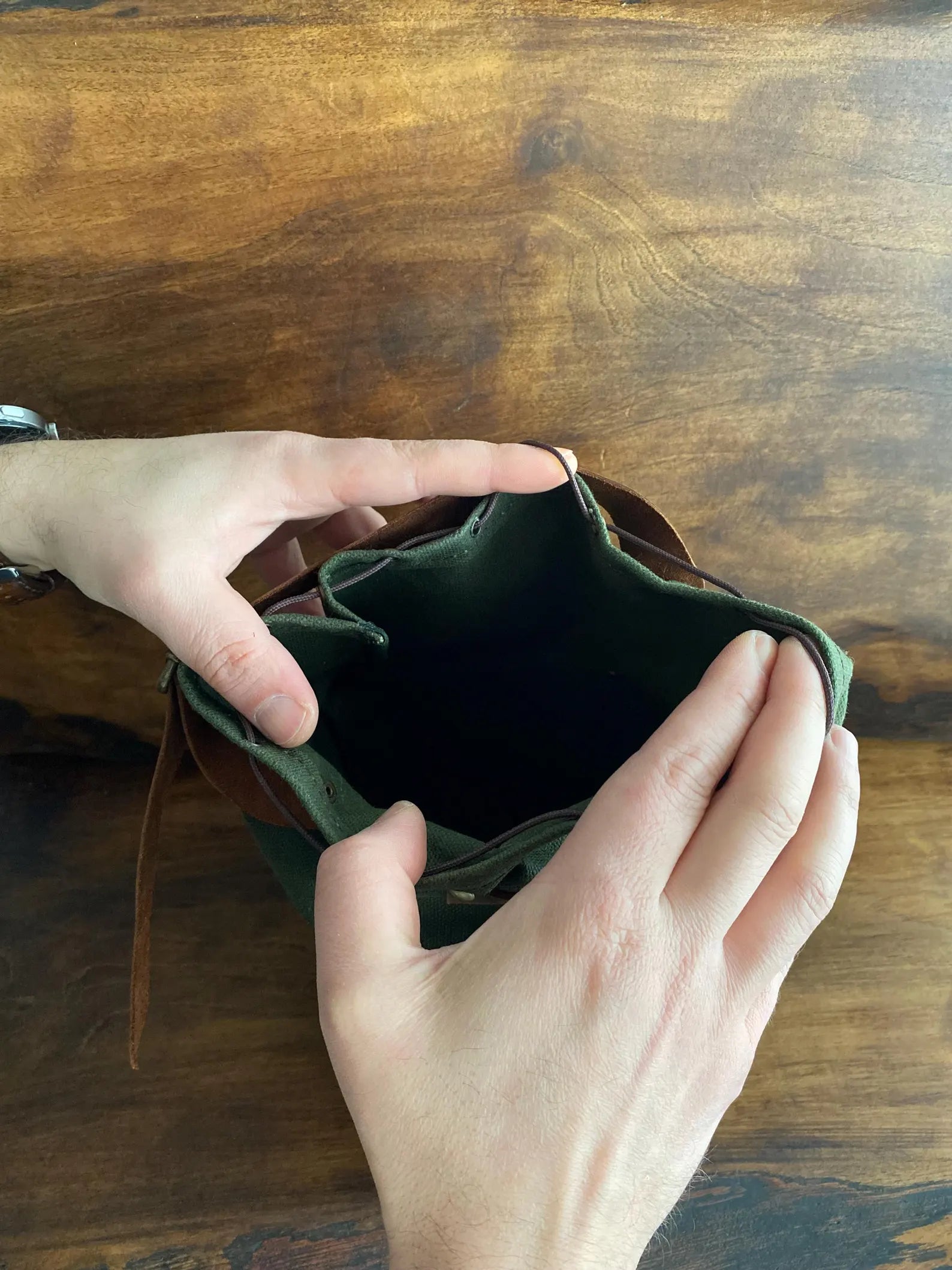 Handgefertigte Gewachste Canvas Tasche / Tasche für Camper und Vieles mehr
